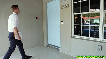 Preview 1 of Fat Stepsis - Stepbrother licking and eating out Milu Blaze sweet pussy