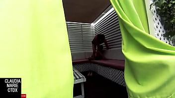 Preview 3 of Ryan Grey Bangbus - Mi prima follando. Pareja atrapada recibiendo sexo oral en una esquina