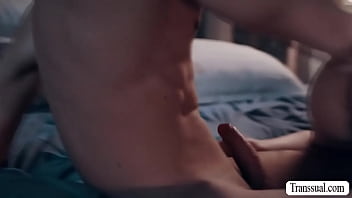 Preview 3 of Xxxpotm - Gorgeous blonde TS lets stepbro fuck her asshole