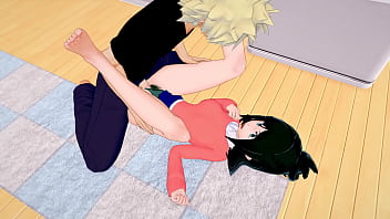 Preview 3 of Black Men Ass Sex - My Hero Academia: Katsuki Bakugo Helps The New Slim Inko Midoriya Feel Young Again