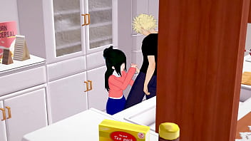 Preview 1 of Black Men Ass Sex - My Hero Academia: Katsuki Bakugo Helps The New Slim Inko Midoriya Feel Young Again