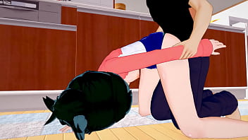 Preview 4 of Black Men Ass Sex - My Hero Academia: Katsuki Bakugo Helps The New Slim Inko Midoriya Feel Young Again