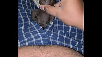 Preview 4 of Wife Mmf Outdoor - Playing with my cock and foreskin