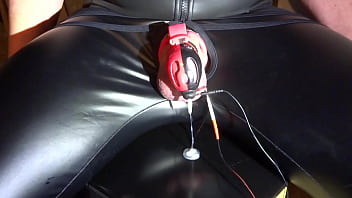 Preview 3 of Small Lasy - E-stim cum milking with chastity cage