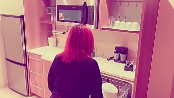 Preview 1 of Rorno Sinema - Horny Housekeeper Eats Black Cock On Lunch Break &ldquo_Hope We Don&rsquo_t Get Caught&rdquo_