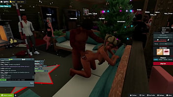 Preview 2 of Badgia Sax - 3dxchat | LoliVix | 36.1 | Me follan 3 n3gros en una caba&ntilde_a navide&ntilde_a