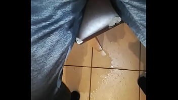 Preview 2 of Momy Wife - GASTE85,  piss in kitchen in pants
