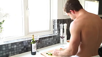 Preview 2 of Aljzheect - JoyBear - Kitchen Sexercise For This Fitness Couple