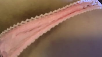 Preview 2 of Romantic Sex Swimming Pool - Pink lace thong panty dreams