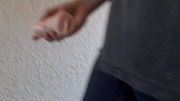Preview 1 of 50s Swingers - Almost caught in public hallway with pocket pussy follows up