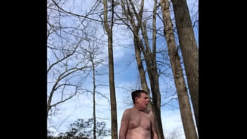 Preview 2 of Download Pron Video Sex - Public Jack Off In The Woods Dec 2020