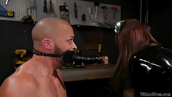 Preview 4 of In Winter - Three TS dommes fuck three slaves