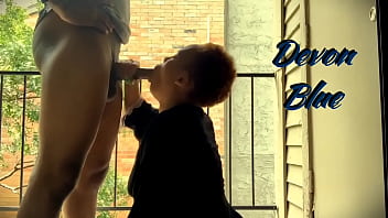 Preview 3 of Videos De Xxx Nin - Fucking my stepbrother the balcony