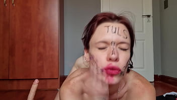 Preview 1 of Hone Gall - Slapping,  chocking and degrading myself