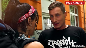 Preview 1 of Virgin Girl Gay - HORNY HOSTEL - #Anaidha Star #Jason Steel - Spanish Sexy Teen Hostel Fun With A German Roommate