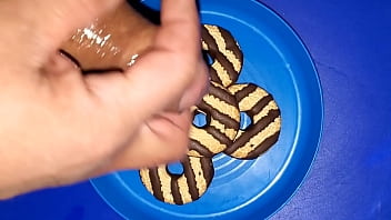 Preview 1 of Barazzras Fock Mom And Sept Son - Adding my Hot Cum stripes to these delicious cookies