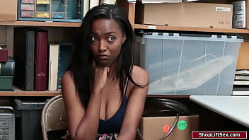 Preview 1 of Please Sex Me Cry Fuck - Busty ebony girl fucked by horny officer