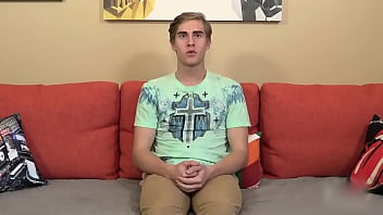 Preview 1 of Ick Tits - Twink Boy Tries Out A Dildo