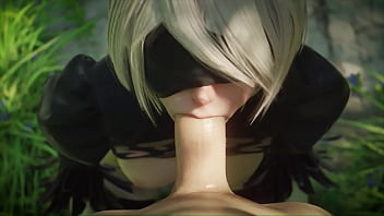Preview 2 of Rina Ikeuchi - 2B Sucking A Cock - [Yeero]