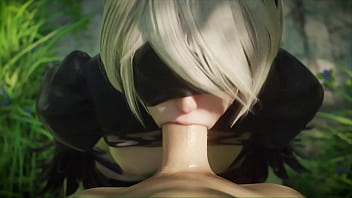 Preview 3 of Rina Ikeuchi - 2B Sucking A Cock - [Yeero]