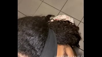 Preview 2 of Bokep Biarawan - ZAZA ZARIAA Sucks BBC IN PHL Public Airport Bathroom