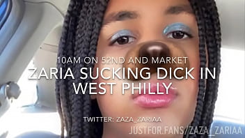Preview 1 of La Mutad - ZAZA ZARIAA Sucks BBC On 52nd &amp_ Market In Philadelphia In His Car