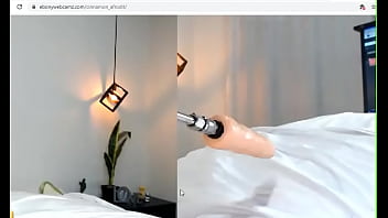Preview 2 of Mirai Kuriyama - ebony babe ready to get fucked by dildo machine