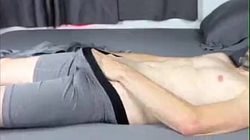 Preview 1 of Real Mom Said Son - Humping my Pillow in Bed until I Cum in my Underwear (Solo Male Moaning)