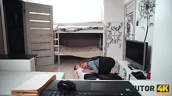 Preview 2 of House Waif Xxx Film - TUTOR4K. Mentor is banged by skinny man who pays not for knowledge but sex