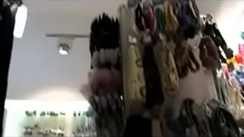 Preview 2 of Massages Two Time - Woman In Black Panties &amp_ Fishnet Stockings Gets Upskirted While Shopping