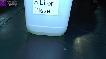 Preview 2 of She Rides Him Until Cum Inside - 10 liter of piss for 2 piss sluts! Men and women piss orgy! Part 1