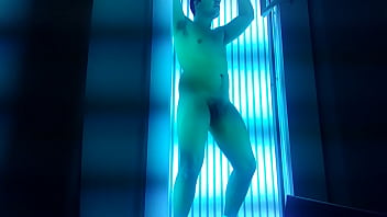 Preview 2 of Samantha Xxxcom - Sneaking into gym to use tanning bed