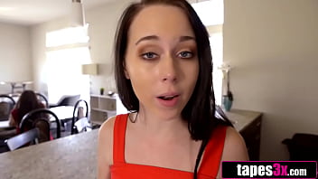 Preview 3 of Xxx Mice Pik - Horny Stepsis Is Grounded and Has No One But Stepbro To Fuck (Bambi Black,  Ricky Spanish)