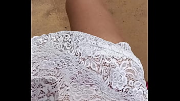 Preview 4 of English Sexx Videos - Peeing bikini public beach