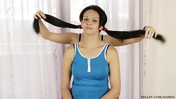Preview 2 of Abg Smalls - Girl has her hair cut as punishment for using her sister&#039_s hairbrush