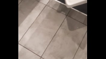 Preview 1 of Skinny Aunt Fucked Teen Boy - Public bathroom piss 2
