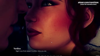 Preview 1 of Romance Rep - City of Broken Dreamers | Redhead teen beauty with big tits loves a big cock inside her huge gorgeous ass and a hot anal creampie | My sexiest gameplay moments | Part #16