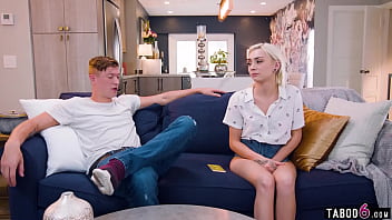 Preview 3 of Yoga Tante - Babysitter teen Chloe Temple busted fapping by the parents