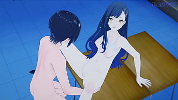 Preview 3 of Molly Jane Abused - Asahina Mafuyu (hair down) and Shiraishi An intense sex. - Project SEKAI Hentai