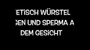 Preview 1 of Shemale On Shemale Threesome - Fetisch w&uuml_rstel saugen und Sperma auf dem Gesicht