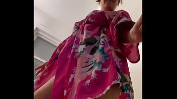 Preview 4 of Sunny Leone Is A Gorgeous Slut - Anna Maria Mature Latina upskirt in bathroom before showering