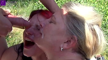 Preview 3 of Khokha Sex Hd Video - Stepmother and Stepdaughter were dirty used by countless men at a bathing lake! Part 2