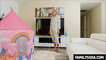 Preview 1 of Hard Son Ass - Stepbro caught fapping inside Stepsisters unicorn fortress