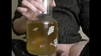 Preview 3 of Gyn Solo - Drinking dark urine in dark stockings