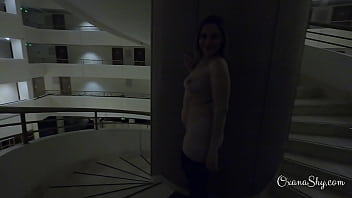 Preview 4 of Hen Jib Mom - Caught naked in the hotel hallway