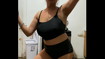 Preview 2 of Son Blackmail Forced Sex - Anna maria mature latina sexy Dominican MILF in black part 3
