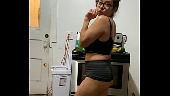 Preview 3 of Son Blackmail Forced Sex - Anna maria mature latina sexy Dominican MILF in black part 3