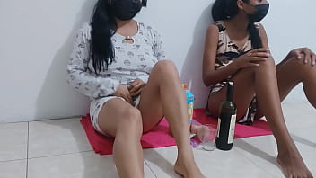 Preview 1 of 17 Girl Old Frist Sexy - My stepsister accompanies me masturbating because her boyfriend changed her for another more beautiful woman.