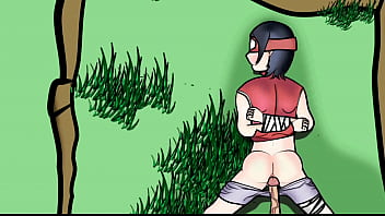 Preview 1 of Coche Irun - naruto sarada uchiha anal bigcock