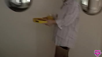 Preview 1 of Diner Famili - GRANNYLOVESBLACK - Black Personal Trainer Pounds Grandma&#039_s Pussy